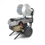 Biemmedue MAX perac pod pritiskom, 200 bara, 900 l/h, pokretan je uredaj sa velikim tockovima i metalnim ramom.