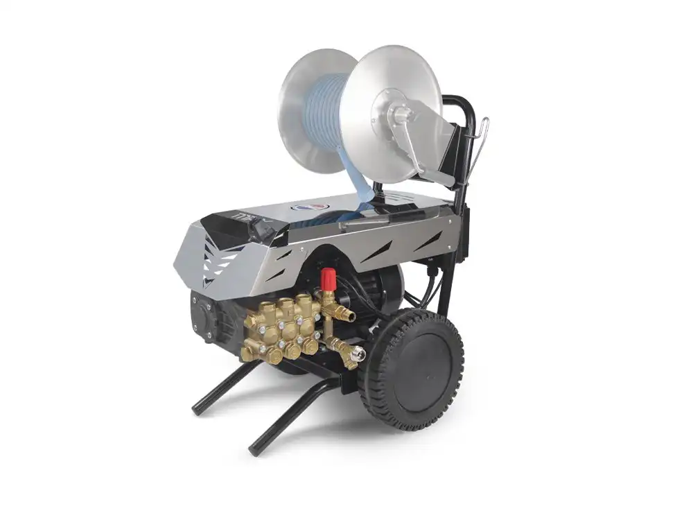 perac-pod-pritiskom-biemmedue-max-200-15 Biemmedue MAX perac pod pritiskom, 200 bara, 900 l/h, pokretan je uredaj sa velikim tockovima i metalnim ramom.