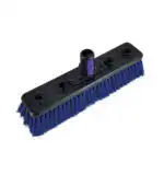 Crna glava metle sa gustim plavim vlaknima, slična Četki za OVA8™ štapove (26cm - 4 dizne), sa više vrhova drške.