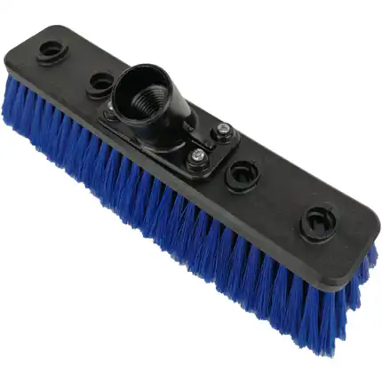 Četka 26cm za pranje staklenih površina OVA8 ima jarko plave čekinje, crnu bazu i gornji konektor za jednostavno pričvršćivanje ručke.