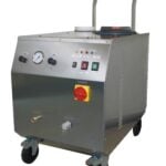 Turbolava 9000 - Industrijski Parocistac je robustan mobilni parni čistač na točkovima, sa manometrom i zaustavljanjem u nuždi.