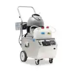 Paročistač Steam Italy 7500, mobilni čistač s metalnim okvirom, velikim točkovima i ergonomskom ručkom za lakšu upotrebu.