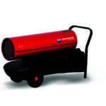 GE 36 Dizel Top je crvena prenosna industrijska grejalica na točkovima, s oznakom BM2 BIEMMEDUE i crnom bazom i ručkom.