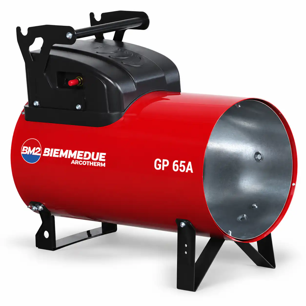 biemmedue-gp-65a-plinski-top-za-grejanje-automatsko-paljenje Industrijski grejač Plinski Top BIEMMEDUE GP 65A crveno-crne boje sa snažnim radom od 65kW i automatskom kontrolom.