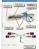 Stranica prikazuje dijagrame Mobilnog Seta za Čišćenje solarnih panela OVA8 - ROTAQLEEN Classic sa delovima, crevima, motorima i uputstvima za zamenu četke, indikatorima istrošenosti.