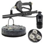 Profi Set za pranje solarnih panela pod visokim pritiskom 520mm, 70bar, 250qm/h, 7.4m teleskop, DI-Filter sadrži perač sa drškom i četkom.