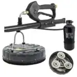 Profi Set za pranje solarnih panela pod visokim pritiskom 520mm, 70bar, 250qm/h, 7.4m teleskop, DI-Filter sadrži perač sa drškom i četkom.