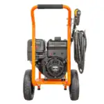 Benzinski perač pod pritiskom ECO Steam ES4000BD ima Briggs&Stratton motor 275bara 1080l/h, narandžast ram i crni motor.