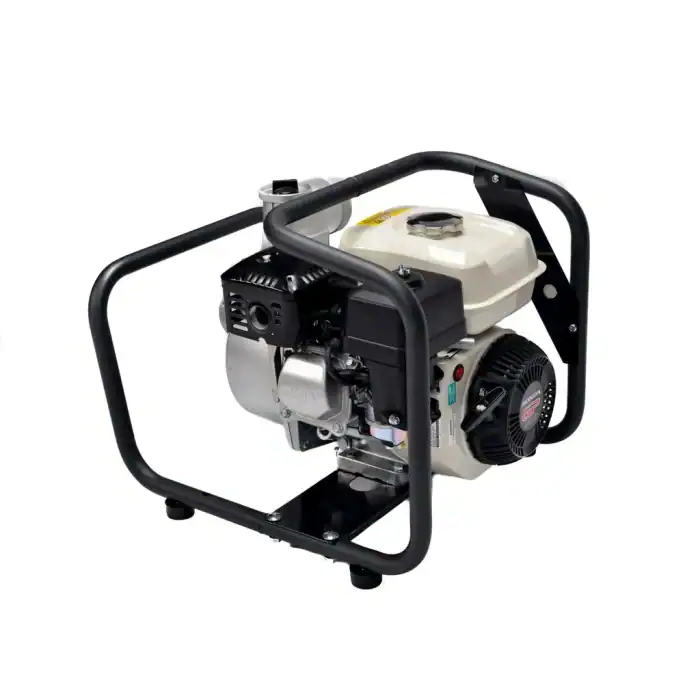 ES30-H pumpa za vodu i navodnjavanje, Honda motor, 60m³/sat, 3 inča, metalni ram, bela pozadina, crni motor i beli rezervoar.