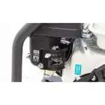 Detaljan prikaz Pumpa za navodnjavanje ES30D-H: crno kućište, bele sklopke, oznake, metalne komponente. HONDA motor, 3 inča, 45m³/sat; propušta čestice do 23mm.