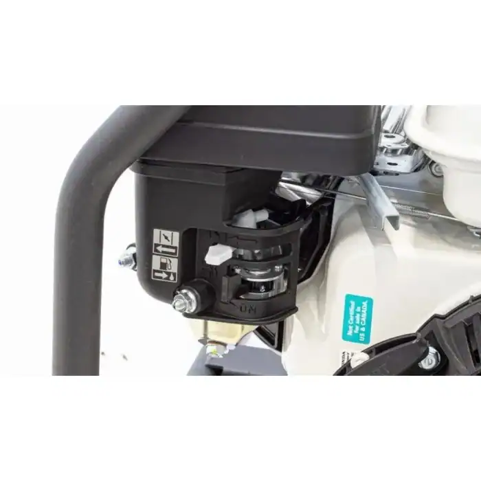 Detaljan prikaz Pumpa za navodnjavanje ES30D-H: crno kućište, bele sklopke, oznake, metalne komponente. HONDA motor, 3 inča, 45m³/sat; propušta čestice do 23mm.