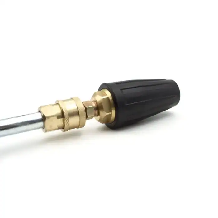 Detaljan prikaz Roto dizne 040/300 bar - Turbo dizna za 1/4 brzi spoj, mesingani i metalni nastavak sa crnom plastičnom drškom.