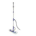 Komplet mop 400mm sa crevom (Samo para) - Steam Italy ima plavu i srebrnu dršku, pravougaonu glavu i crno crevo na beloj pozadini.