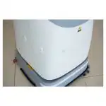 Industrijski robot za pranje podova Chancee SC50 sa 3D LiDAR i AI detaljno prikazuje senzore, četke i upozorenje na pločicama.