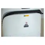 Industrijski robot za pranje podova Chancee SC50 prikazuje belu mašinu sa crnim kablom, degustatorima i kineskim upozorenjem.