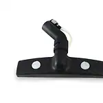 Pravougaona četka za paru i usisavanje 300mm - Steam Italy, crna sa dve sive dugmadi i belom cevi, na beloj podlozi.