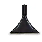 Providna mlaznica 24cm za korišćenje Steam Italy je crno-srebrni nastavak sa trouglastim vrhom na beloj pozadini.