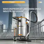 Industrijski usisivač Chancee CG4080 Turbina (80L, 4.0kW, 31.8kPa) sa HEPA filterom 99,7% ispred modernih zgrada; istaknuta snaga i inovativne funkcije.