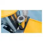 Industrijski usisivač Chancee CG55100 5.5kW sa metalnim cilindrom, HEPA filtrom (99,7%), kapacitetom 100L i žutim panelima.