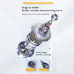 Prikazan je Chancee CG55100 industrijski usisivač snage 5,5 kW sa HEPA filterom i kapacitetom od 100L, istaknute su moć i efikasnost za dekontaminaciju.