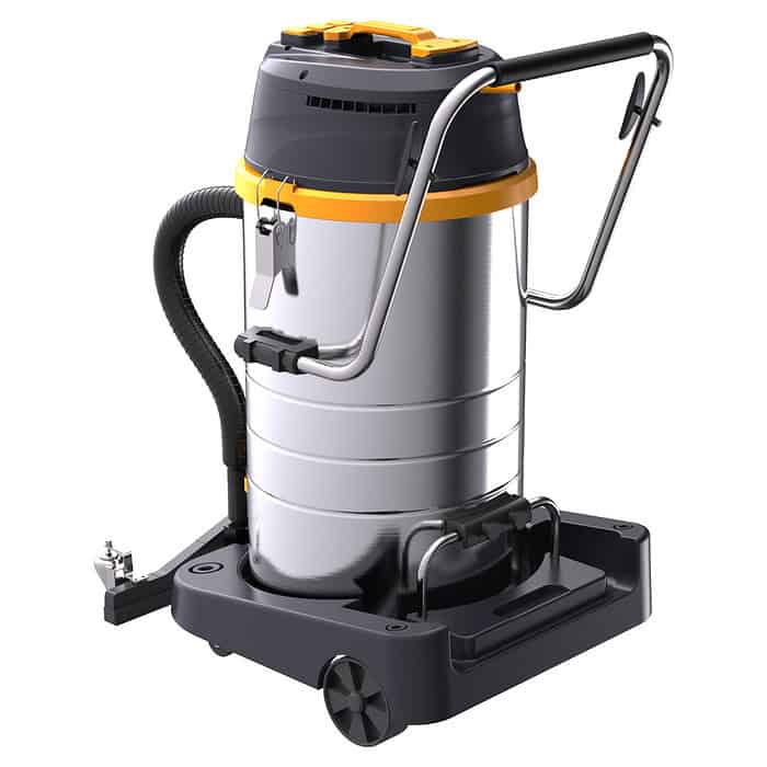 Chancee CRS2890 je robusni industrijski usisivač od 90 litara, snage 2,8 kW, usisnog pritiska od 22,5 kPa, HEPA filtera (99,7%), dva motora.