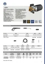Katalog stranica Annovi Reverberi AR1-10.19CMH perača pod pritiskom 190 bara sa specifikacijama, delovima i logistikom.