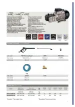 Katalog stranica prikazuje tehničke podatke, slike, dijagrame, šifre i dodatke za Annovi Reverberi AR8-10.15CMW HW perač, uključujući pukotinu i pištolje za prskanje.