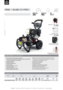 Annovi Reverberi AR9-16.28CH PRO – tehnička dokumentacija (PDF)